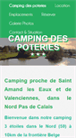 Mobile Screenshot of campingdespoteries.fr