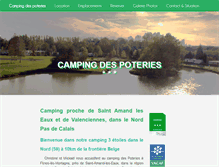 Tablet Screenshot of campingdespoteries.fr